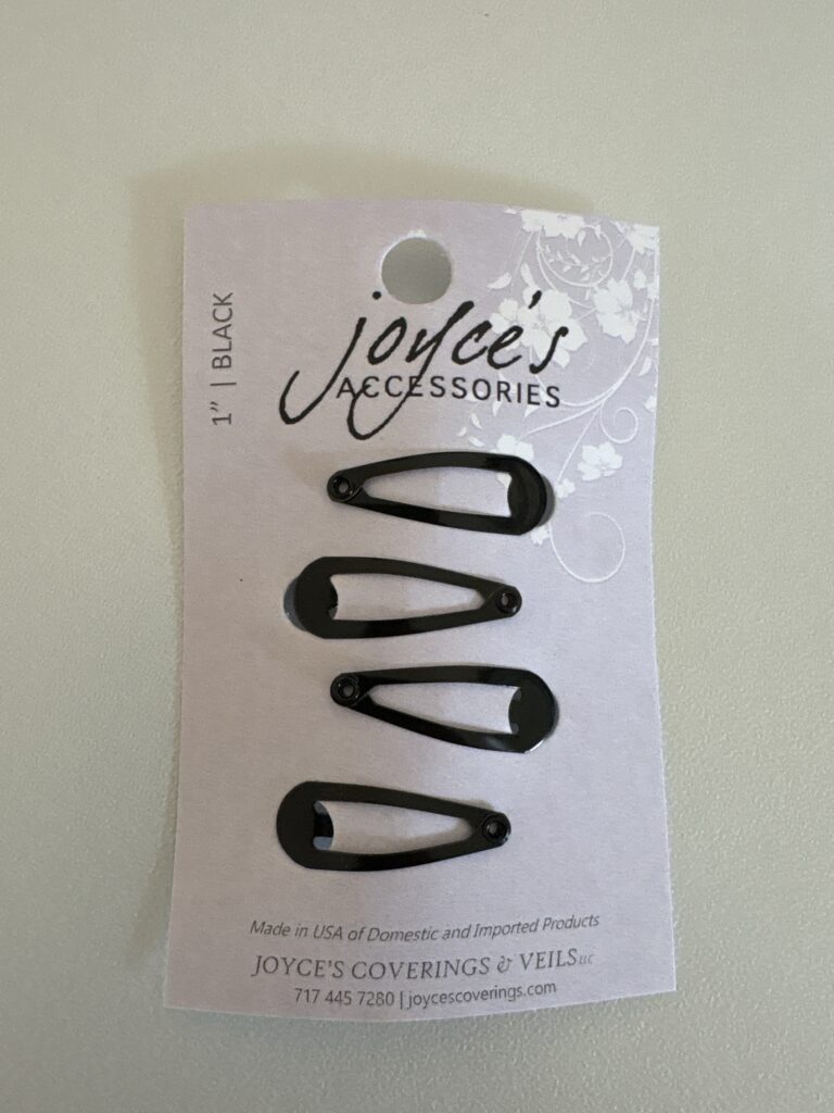 1” Black Snap Clip