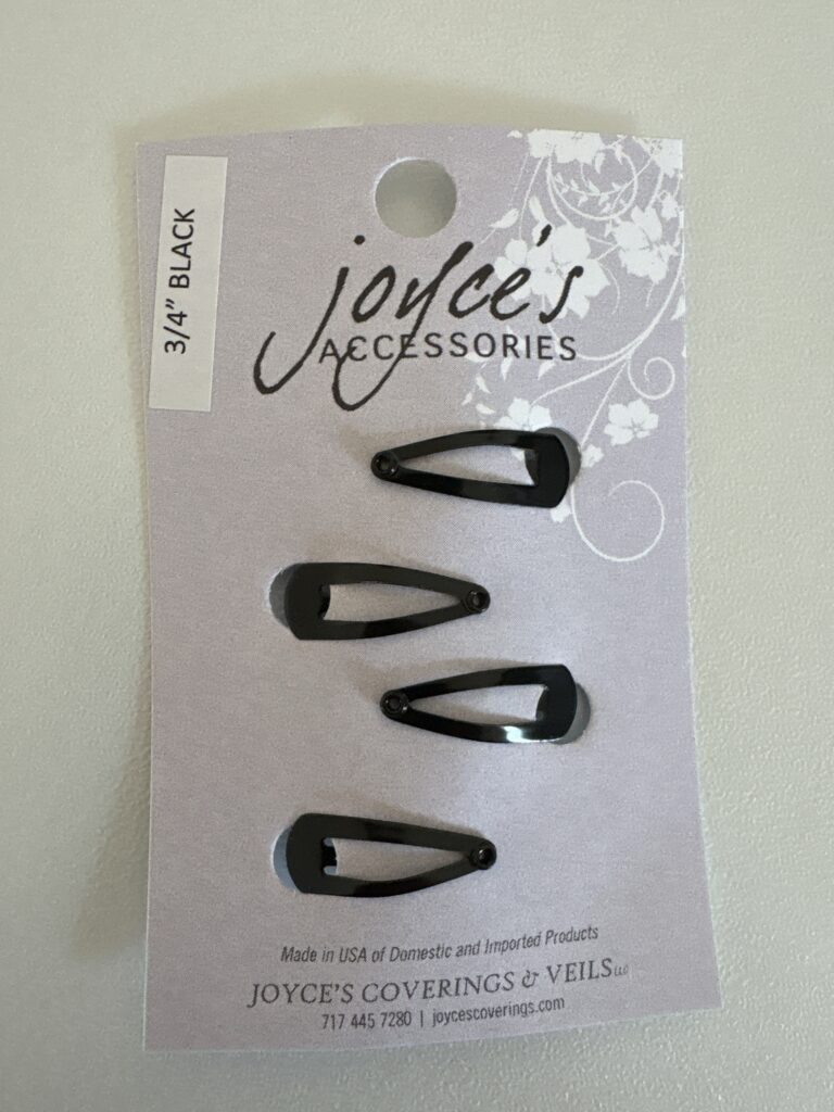0.75” Black Snap Clip