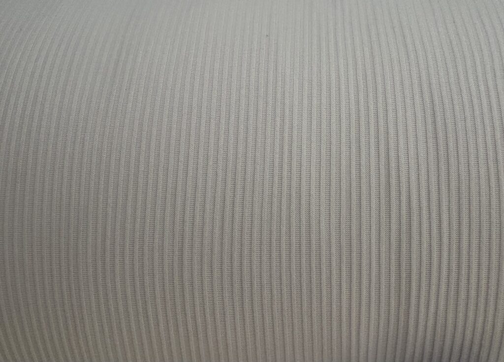 Rib Knit Stretch Solid White KNT4151